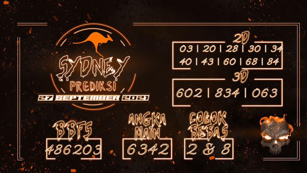 bocoran prediksi sydney terjitu hari senin