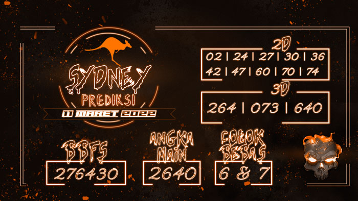 PREDIKSI SYDNEY TERJITU 4D SIANG INI