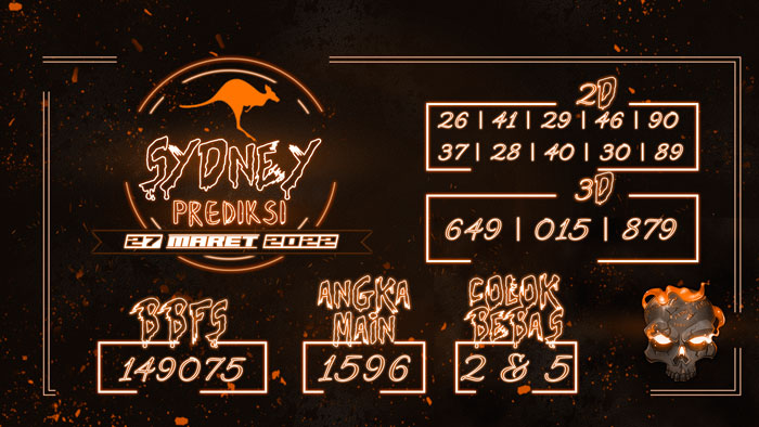 PREDIKSI SYDNEY TERJITU DAN TERAKURAT 4D SIANG INI